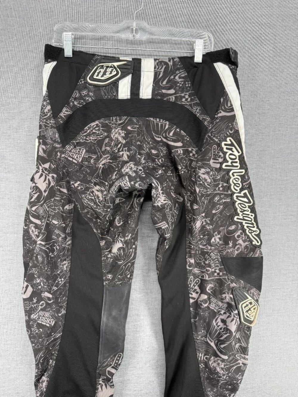 Troy Lee Designs Race Pants Mens 32 29" Motocross Bmx Grunge Graffiti Y2k